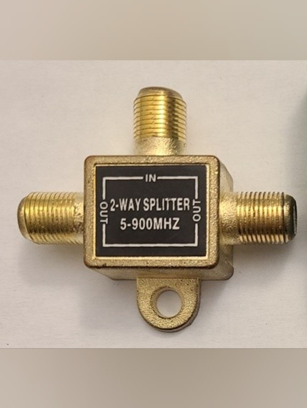 2-Way Coaxial Video Cable Signal Splitter - TV Internet Antenna